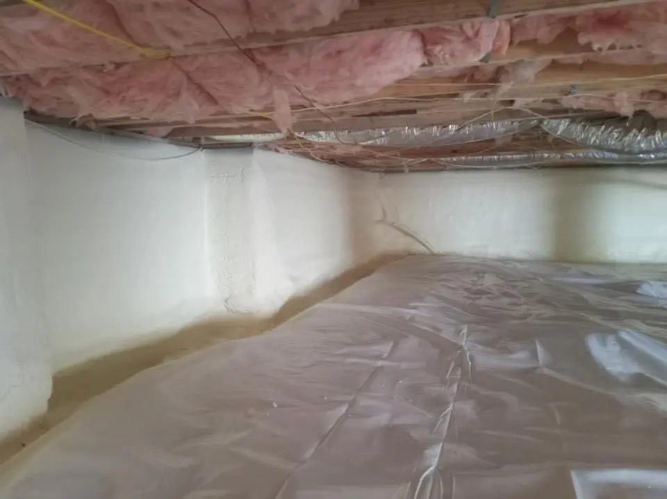 Crawl space encapsulation with closed-cell spray foam for Spray Foam Roofing in Hilmar-Irwin